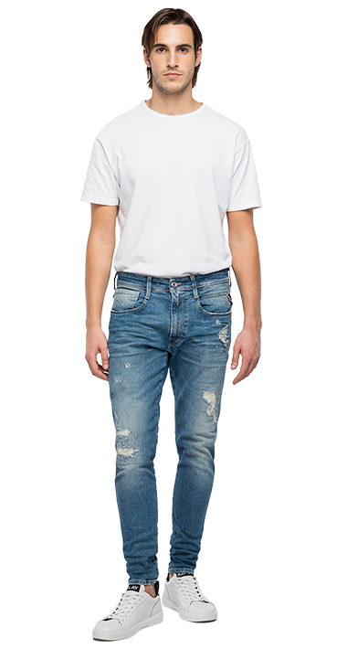 AGED ECO 10YESRS 11OZ スーパーストレッチスリムフィットデニムパンツ BRONNY 詳細画像